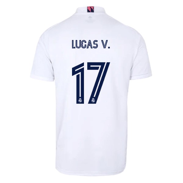 Camiseta Real Madrid Primera Equipación NO.17 Lucas V. 2020-2021 Blanco